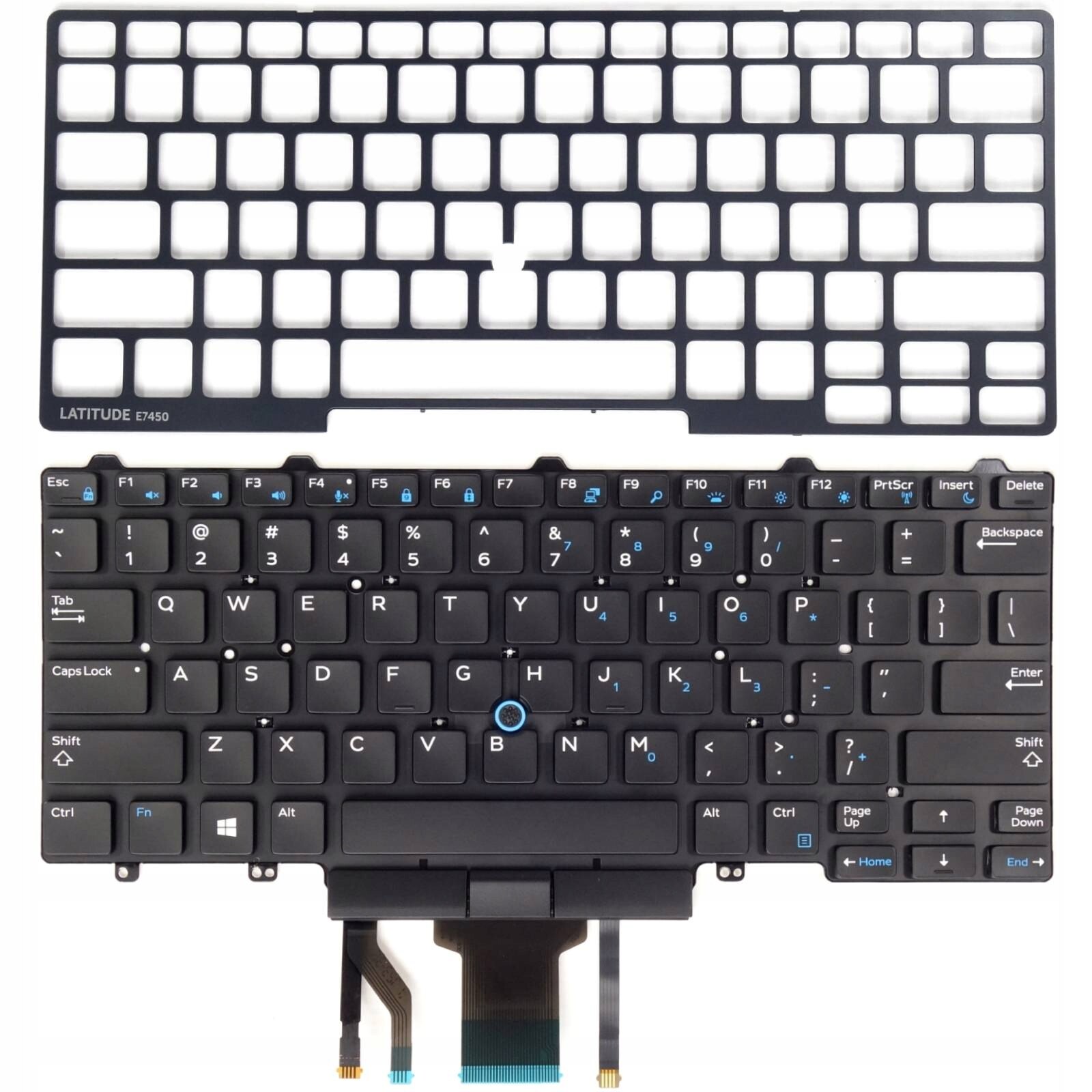 Tastatura Laptop Si Cadru Compatibila Cu Dell Latitude E7450 Iluminare Led Layout 4945