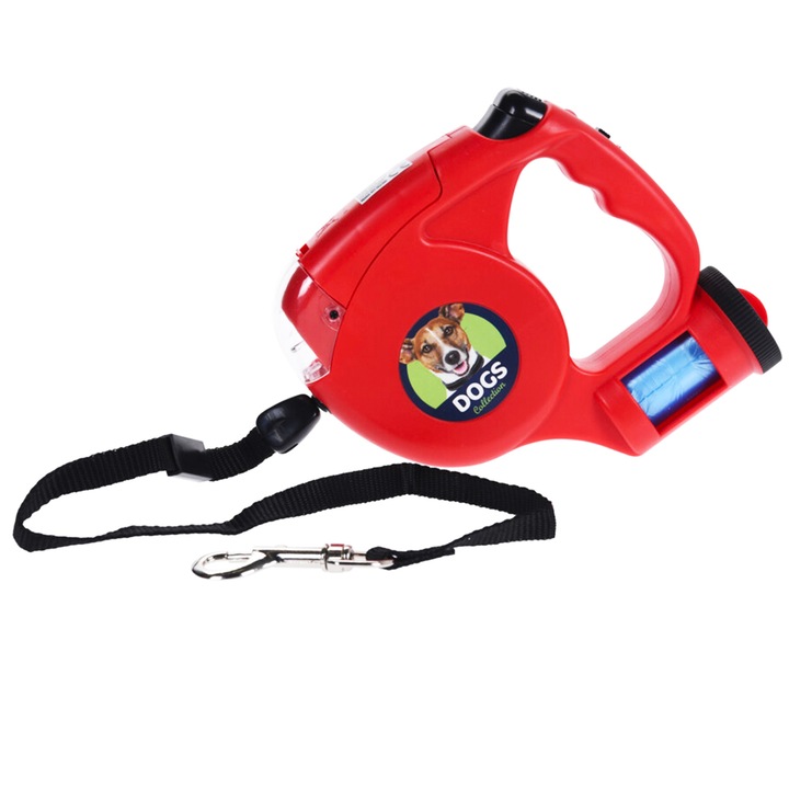 Lesa automata pentru caini, Dogs Collection, Rosu/Negru