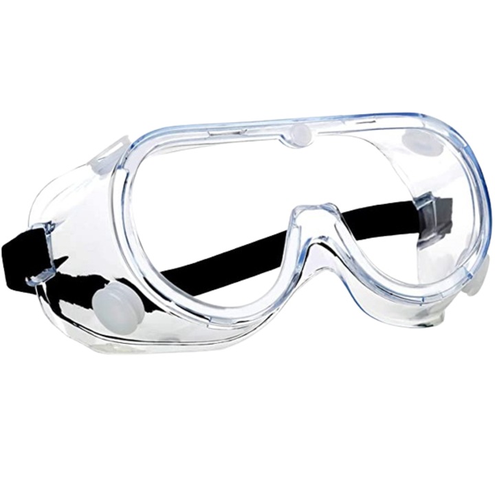 Ochelari de protectie cu 4 valve de aerisire, rezistenta impact si ardere, protectie la stropire cu atomizor, standard GB24866-2006, Transparenti