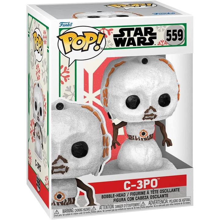 Figurina Funko Pop! Star Wars Holiday C 3po Snwmn 10cm