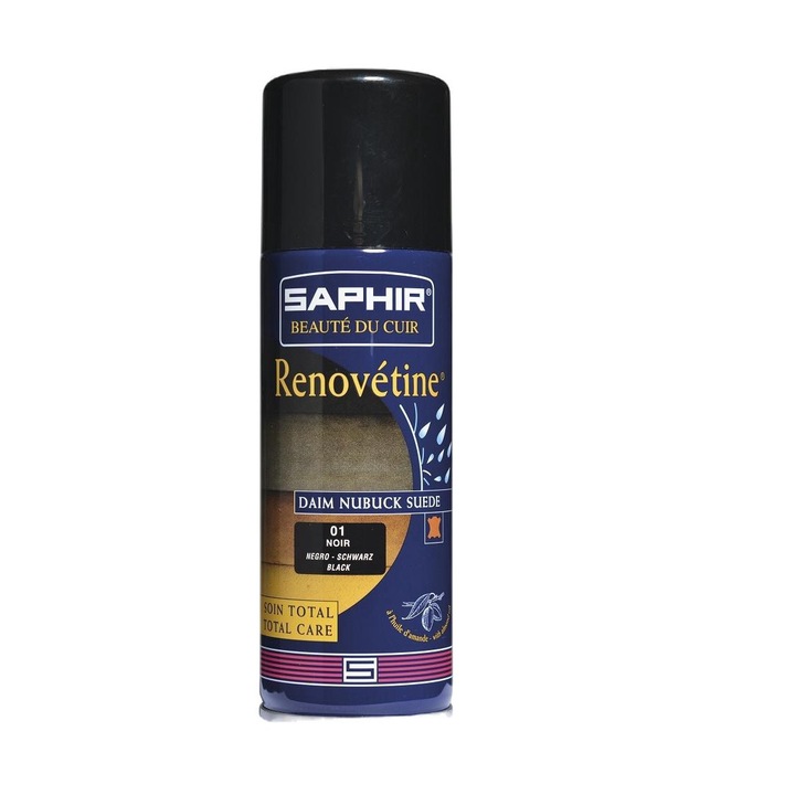 Spray colorat pentru patofi, Saphir, 200 ml, Negru