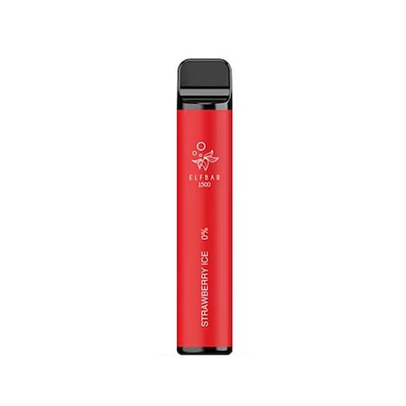 Tigara electronica de unica folosinta, Elf Bar, 1500 Puffs, Strawberry Ice