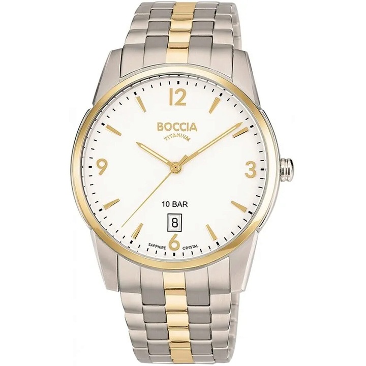 Мъжки часовник Boccia 3632-03, Кварц, 40mm, 10ATM
