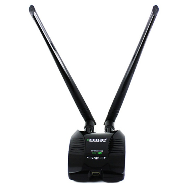 USB adapter, Edup, vezeték nélküli, 150 Mbp, fekete