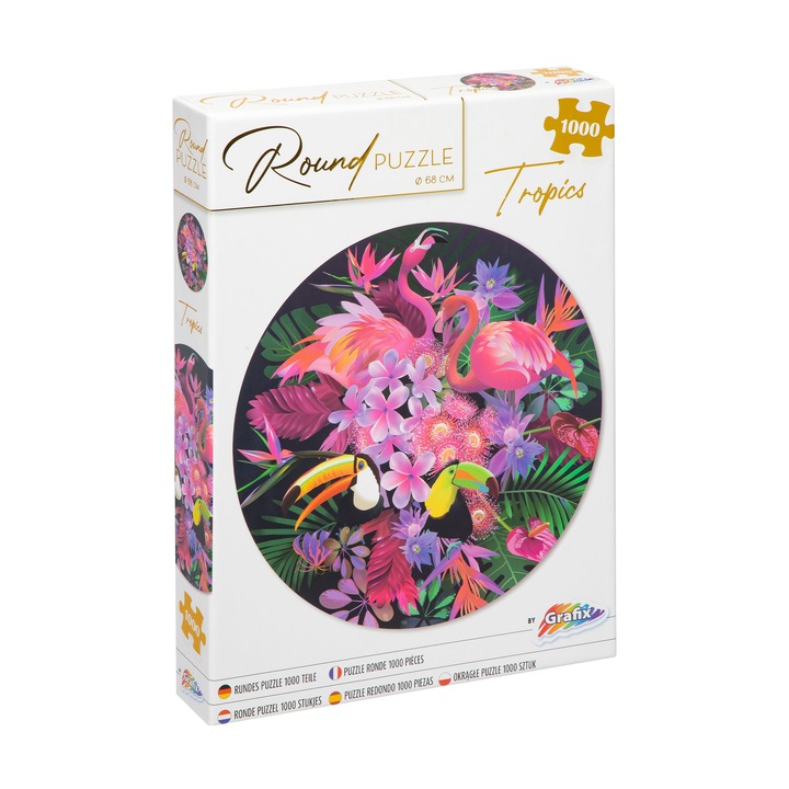 Пъзел Tropical Grafix, Кръгъл, 1000 Части