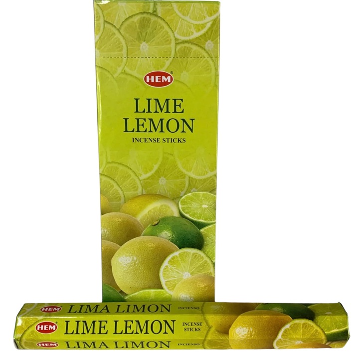 Set betisoare parfumate HEM, LIME LEMON, 1 set x 6 cutii x 20 betisoare