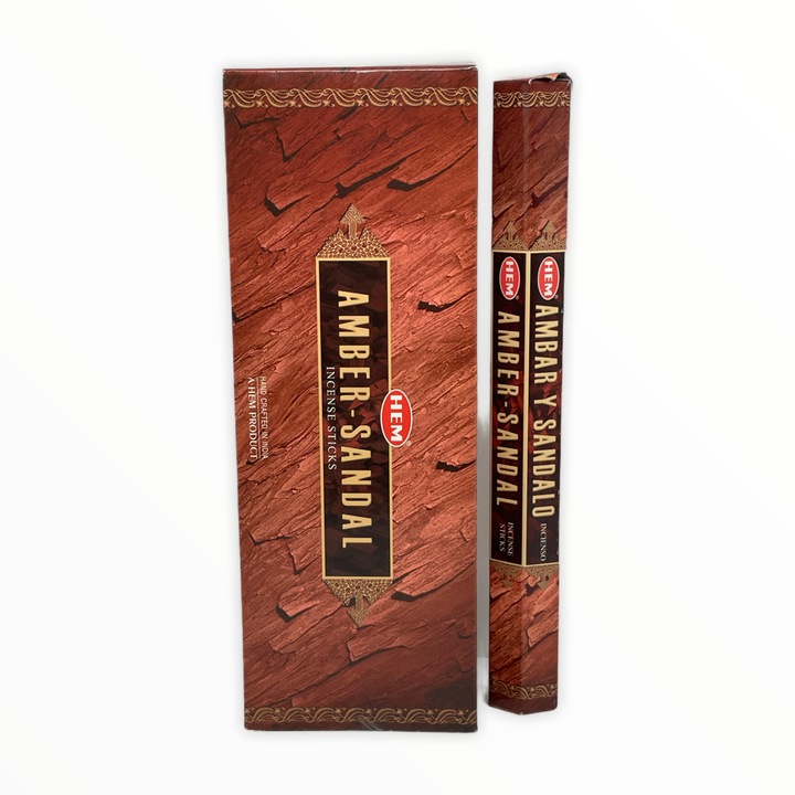 Set betisoare parfumate HEM, AMBER SANDAL, 1 set x 6 cutii x 20 betisoare