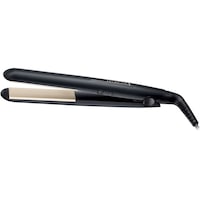 Placa de indreptat parul Remington Ceramic Slim S1510, Invelis ceramic, Temperatura 220 ºC, Negru