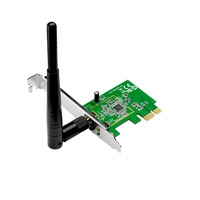 ASUS PCE-N10 Wireless-N150 Adapter, IEEE 802.11b/g/n, PCI Express Up to 150Mbps Wireless Data Rate, 64/128-bit WEP, WPA/WPA2-PSK, WPS support,
