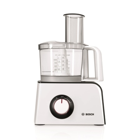 Robot de bucatarie Bosch MCM4100, 800 W, bol 1.25 l, blender 1.25 l, storcator, 2 viteze, Alb