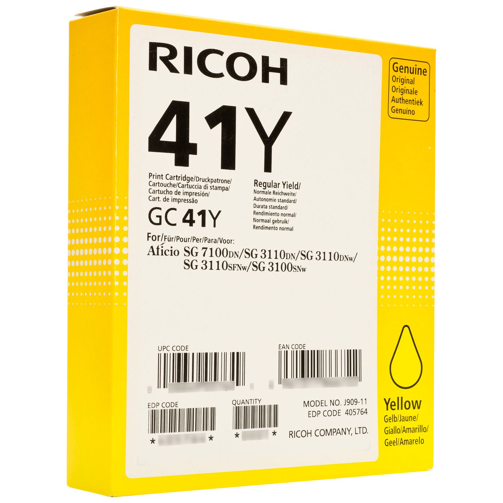 Cartus cerneala Gel Yellow 2200 GC 41Y