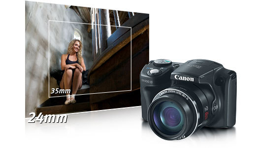 Aparat foto digital Canon PowerShot SX500 IS, 16MP, Black - eMAG.ro
