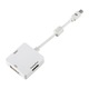 Адаптер Hama 3in1 Mini DisplayPort - DVI, Displayport - HDMI, Бял