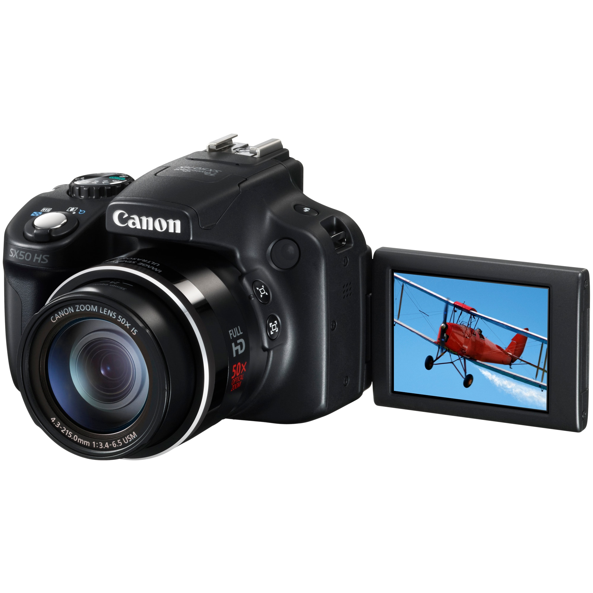Aparat foto digital Canon PowerShot SX50 HS, 12MP, Black - eMAG.ro
