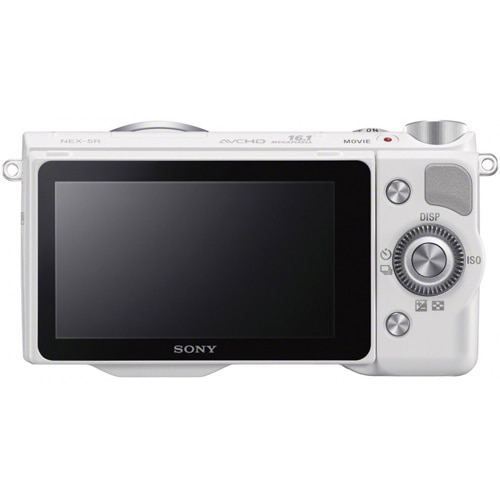 Sony NEX-5R, 16.1MP, White + Obiectiv 18-55mm, Silver - eMAG.ro