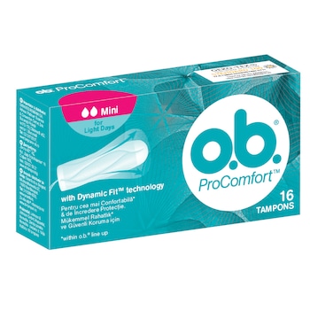Tampoane OB Procomfort Mini, 16 buc Tampoane OB Procomfort Mini, 16 buc