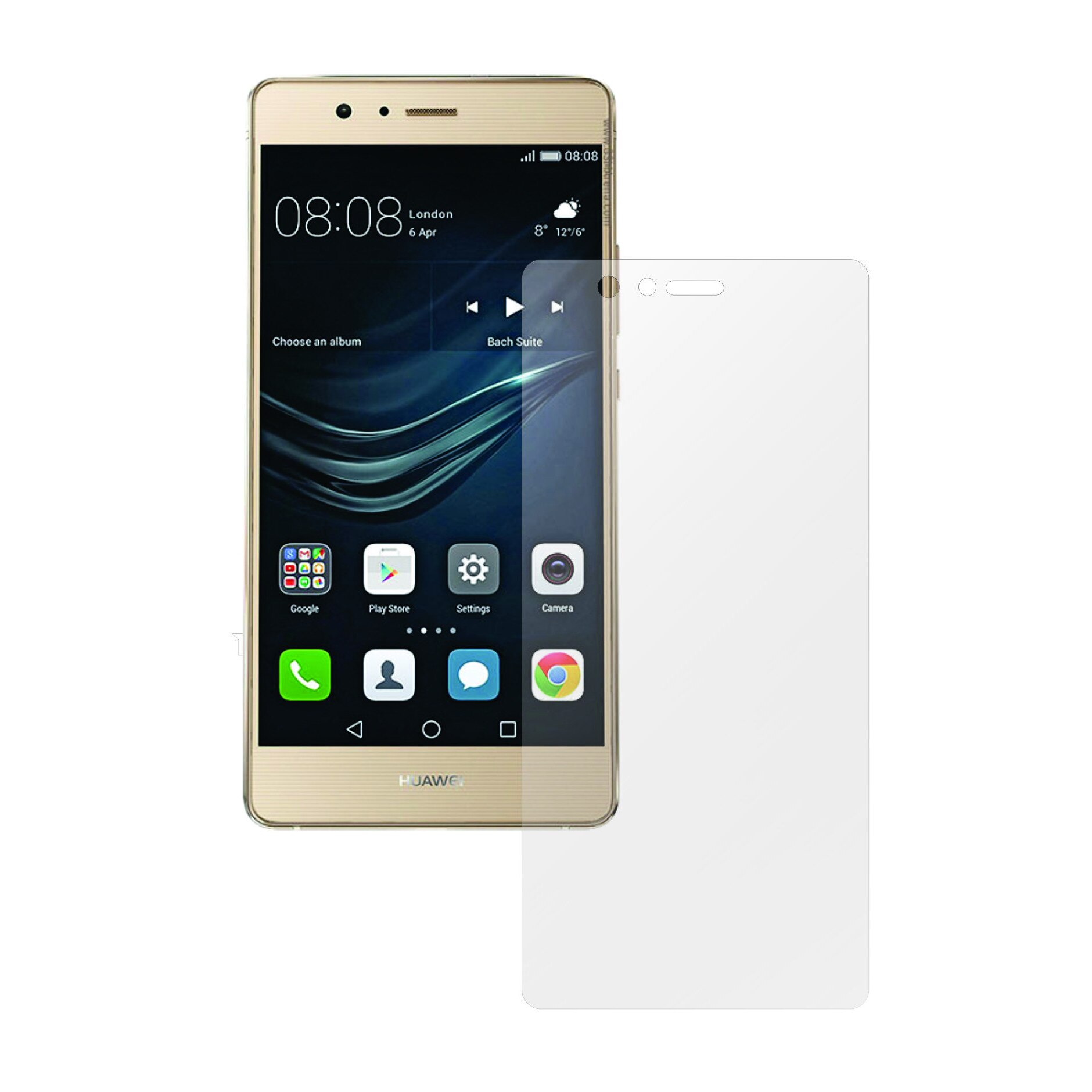 Folie Protectie Totala Ecran, Curbata si Adeziva Invisible Skinz Ultra-Clear AutoRegeneranta pentru Huawei Ascend P9 Lite