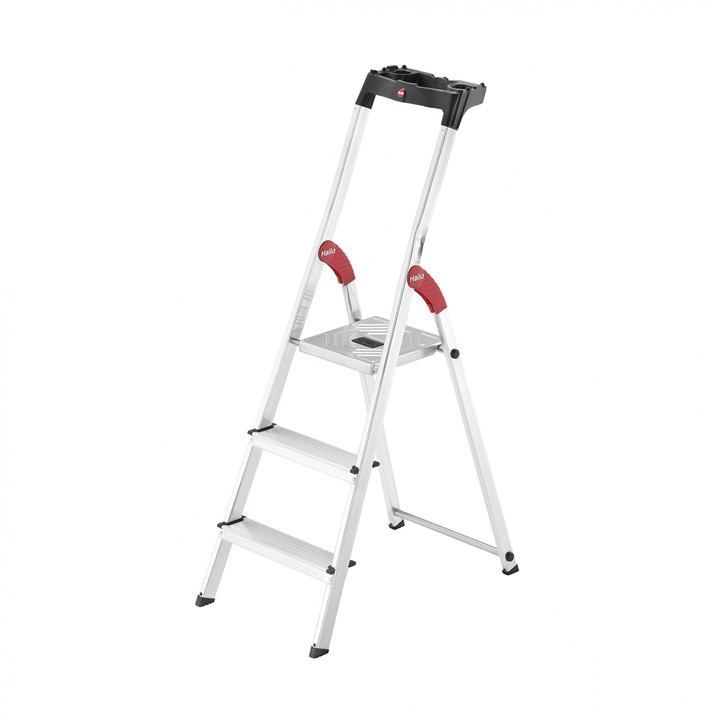 Scara aluminiu, 3 trepte, Hailo, L60 Standard Line, incarcare maxima 150 kg