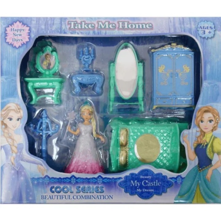 Babakészlet hálószobabútorral, 15 cm