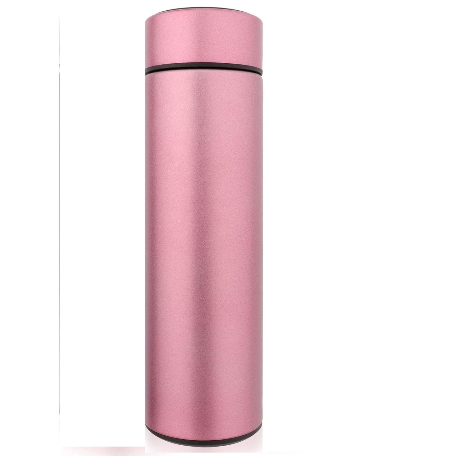 Infuzor Roz Termos Smart Roz, cu sita infuzor si perete dublu, 500 ml, cu afisaj ...