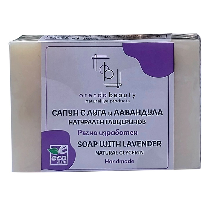 Сапун с луга и лавандула Orenda beauty natural lye products, натурален, глицеринов
