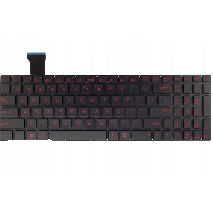 Tastatura laptop Asus ROG GL552JX GL552V GL552VL GL552VW, Negru/Rosu