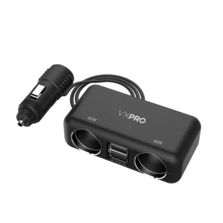 Adaptor bricheta auto, SLH-Europe, Negru