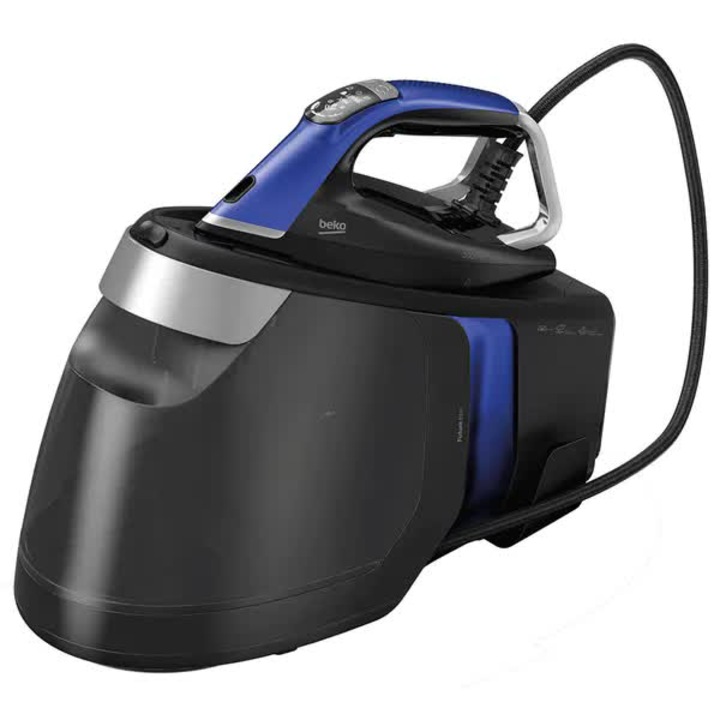 Станция за гладене BEKO SGA9130B, 3000W, 600g/min, 1.8l, гладеща плоча SteamGlide, Blue-Black