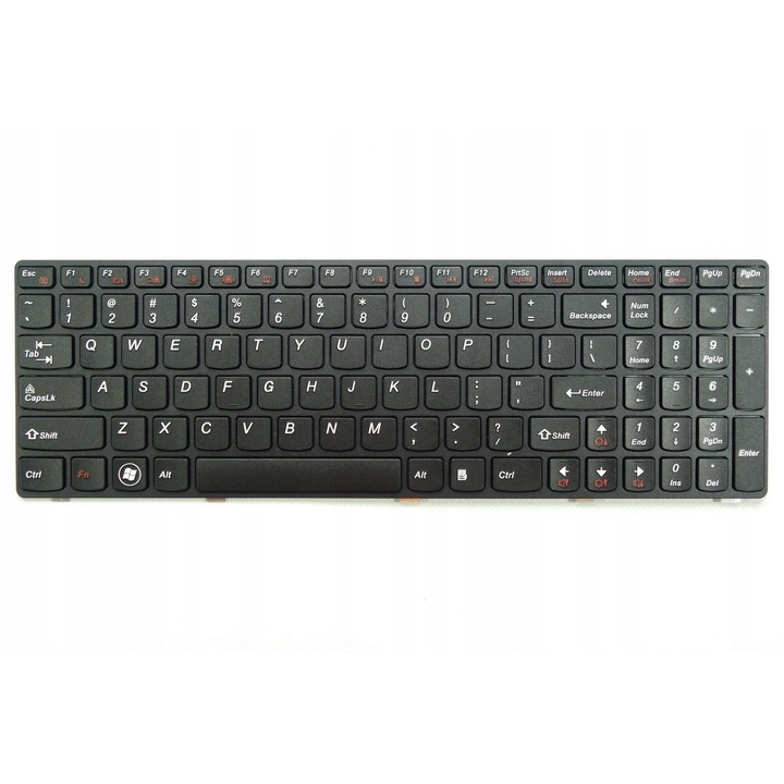 Lenovo B570 B570E B580A B590 B590A laptop billentyűzet, fekete