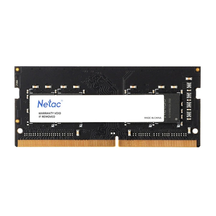 Памет, Netac, 8GB, 2666MHz, черен