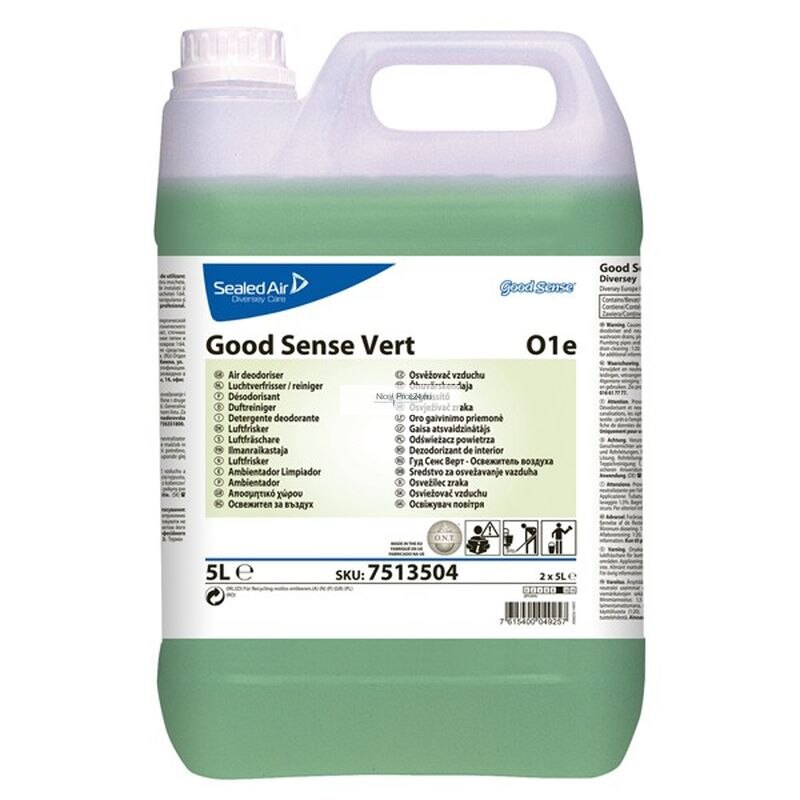 Detergent dezodorizant pardoseli cu parfum de mar verde Good Sense Vert 5L