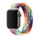 Asksa rugalmas szövetszíj, nylon, Apple watch 1/2/3/4/5/6/7/SE, 42/44/45/49 mm, hossza 14,5 cm, csukló kerülete 17 - 18 cm, többszínű, S