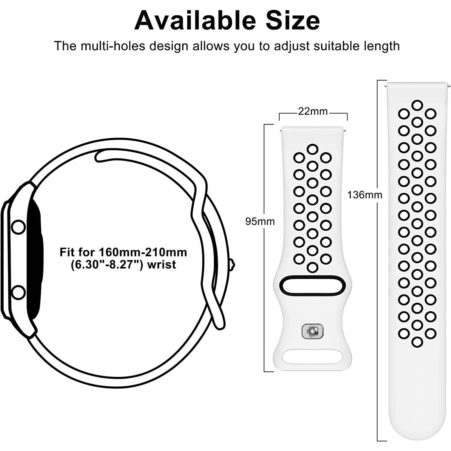 Set 3 Curele sport din silicon 22mm compatibile cu Samsung Gear S3