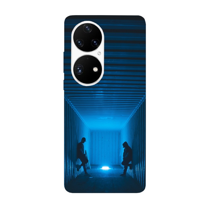 Husa compatibila cu Huawei P50 Pro model Blue vibes, Silicon, TPU, Viceversa