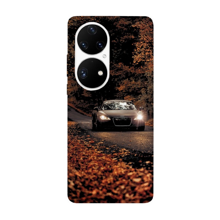 Husa compatibila cu Huawei P50 Pro model Audi in Autumn road, Silicon, TPU, Viceversa
