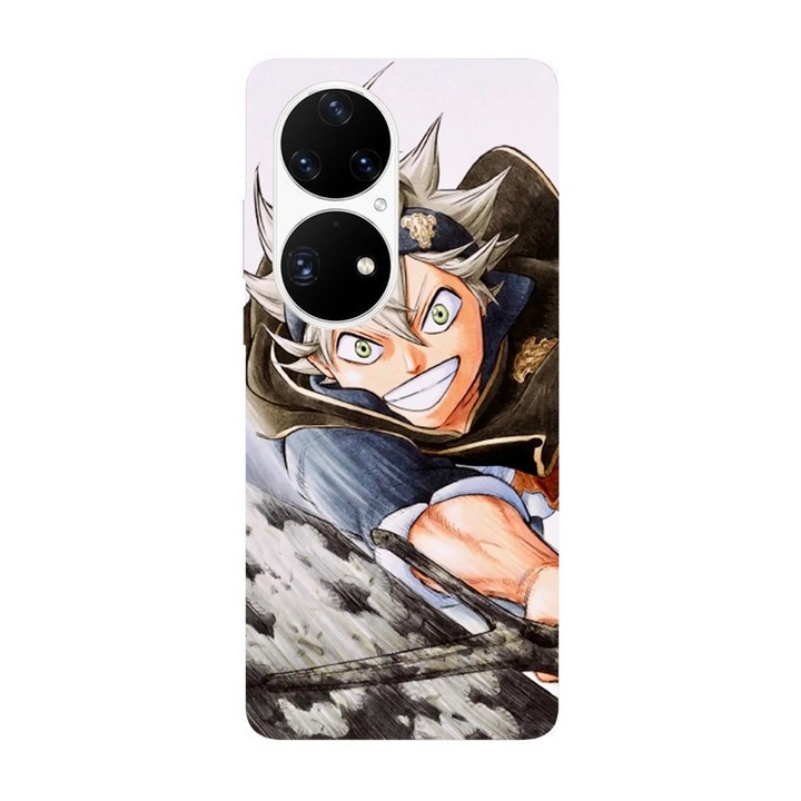 Кейс съвместим с Huawei Mate 40 модел Astra Black Clover, Силикон, TPU, Обратно