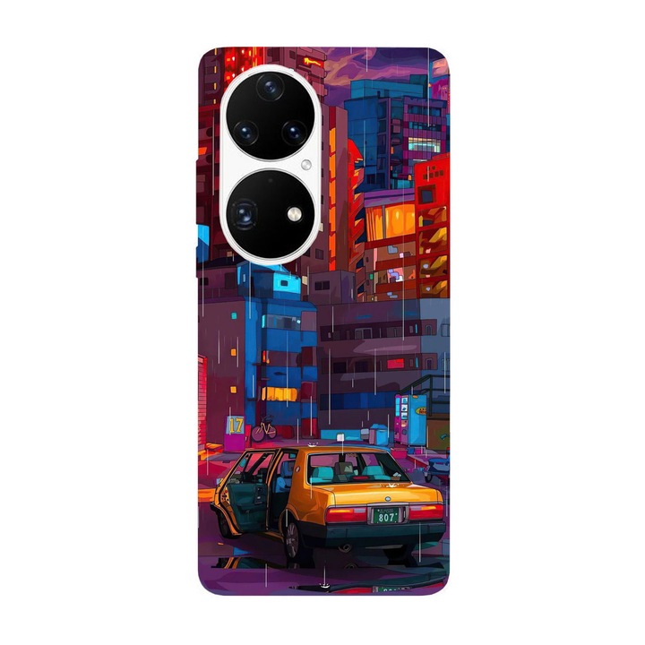 Husa compatibila cu Huawei Mate 40 model City Blocks, Silicon, TPU, Viceversa