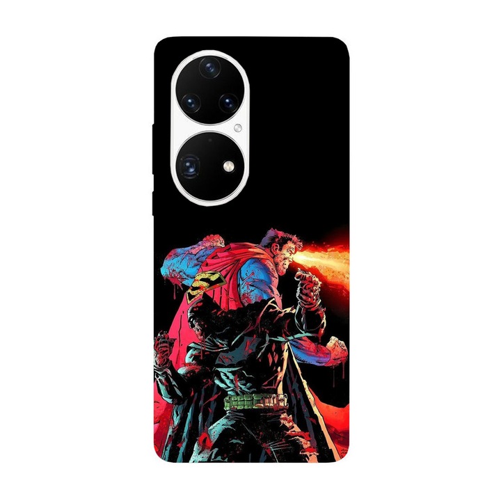 A burkolat kompatibilis a Huawei P50 Batman & Superman modellel, szilikonnal, TPU-val, fordítva