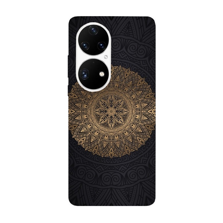 Husa compatibila cu Huawei P50 Pro model Gold Mandala, Silicon, TPU, Viceversa