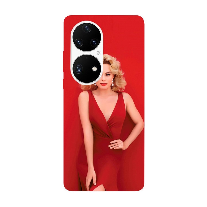 Кейс съвместим с Huawei P40 модел Margot Robbie, силикон, TPU, обратното