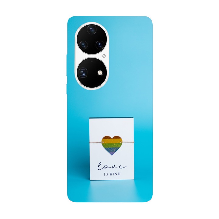 Капак, съвместим с Huawei P40 Pro модел Love is kind, Силикон, TPU, Обратно
