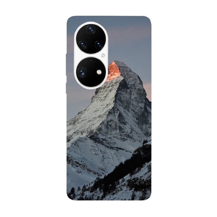 Кейс съвместим с Huawei P50 модел Matterhorn Peak, силикон, TPU, обратното