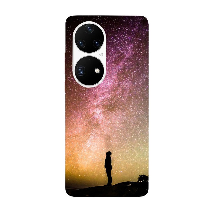 Капак, съвместим с модел Huawei P40 Pro Milky Way, силикон, TPU, обратното