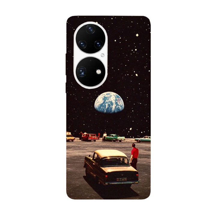 Husa compatibila cu Huawei Mate 40 Pro model Retro Cinema, Silicon, TPU, Viceversa