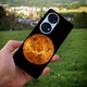 Кейс съвместим с модел Huawei P40 Pro Orange Moon, силикон, TPU, обратното