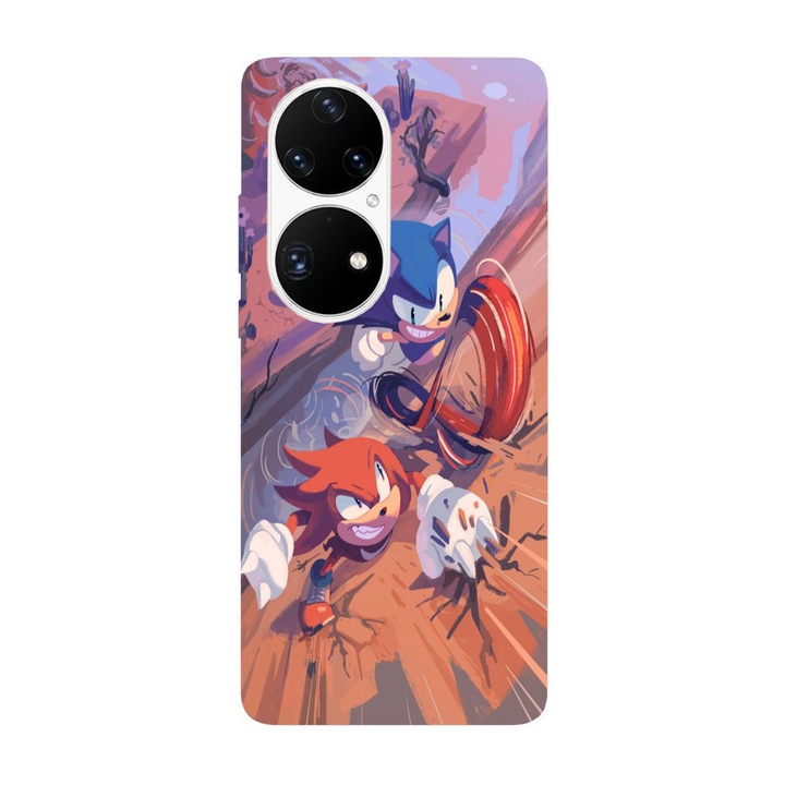 Капак, съвместим с Huawei P50 Pro модел Sonic Mania, силикон, TPU, обратното