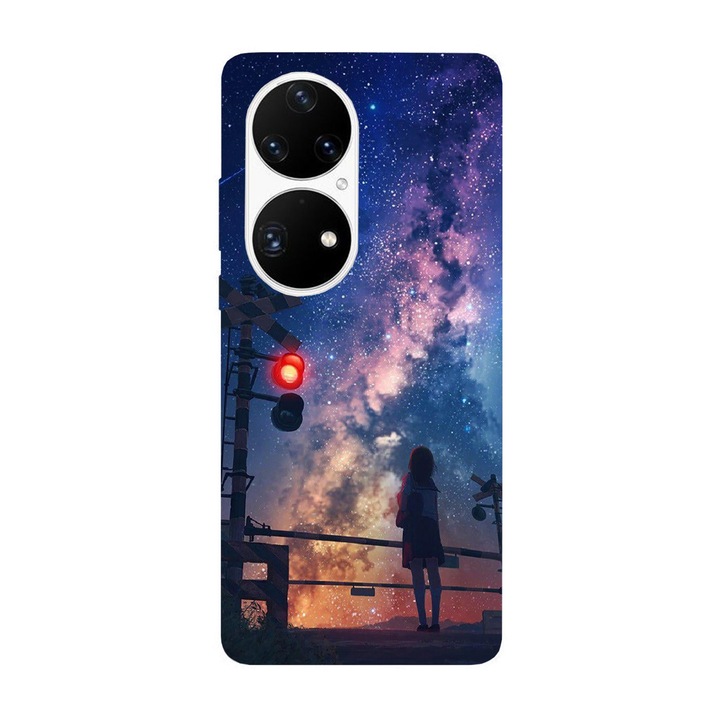 Husa compatibila cu Huawei Mate 40 Pro model Red light, Silicon, TPU, Viceversa