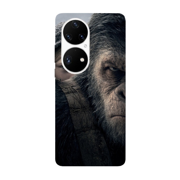 Капак, съвместим с Huawei P40 Pro модел Rise Of The Planet Of The Apes, Silicon, TPU, Vice versa
