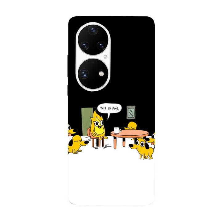 Капак, съвместим с модел Huawei P40. Това е добър обратен мем, силикон, TPU, обратното