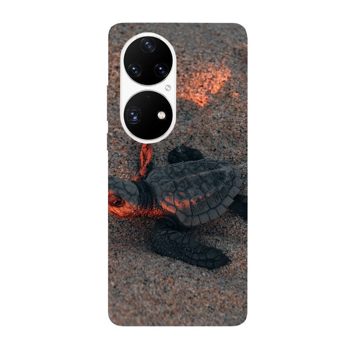 Кейс съвместим с Huawei Nova Y70 модел Бебе костенурка, Силикон, TPU, Обратно